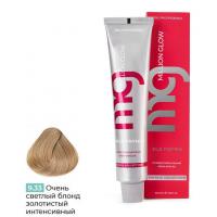 Крем-краска для волос TNL Million glow Private collection Silk protein 9.33 Очень светлый блонд золо