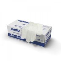 Перчатки ViniMax (50 пар) виниловые белые р.S