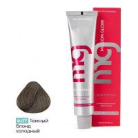 Крем-краска для волос TNL Million glow Private collection Silk protein 6.07 Темный блонд холодный  1