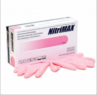 Перчатки  NitriMax (50 пар) Розовые р.M (3,8 г)