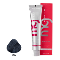 Крем-краска для волос TNL Million glow Private collection Silk protein оттенок 1.10 иссиня-черный 10